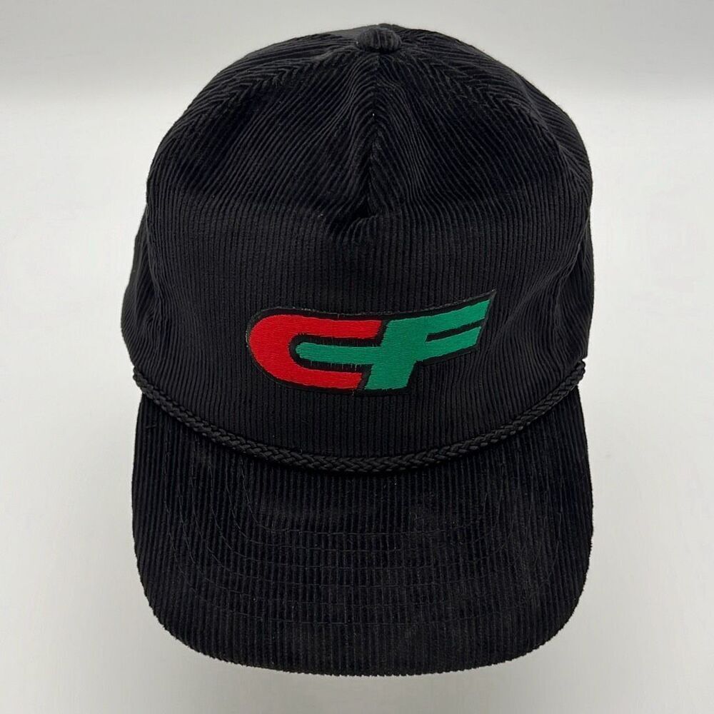 Otto CF Consolidated Freightways‎ Trucker Hat Mens One-Size Black Corduroy NWOT